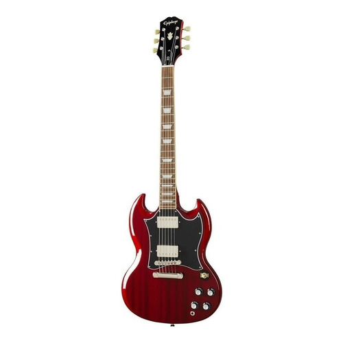 Guitarra eléctrica para zurdo Epiphone Inspired by Gibson SG Standard de caoba heritage cherry brillante con diapasón de laurel indio