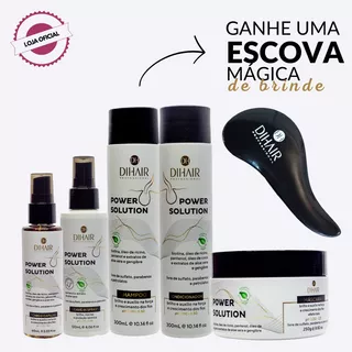 Kit Completo Crescimento Capilar Óleo De Rícino E Biotina