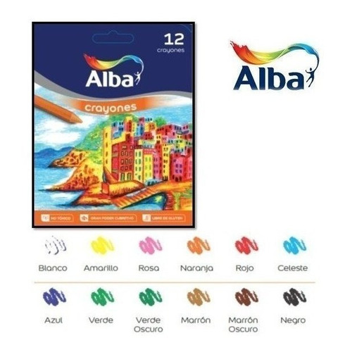 Crayones Finos X12 Alba 60210