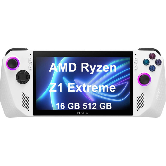 Consola Asus Rog Ally Amd Ryzen Z1 Extreme 16gb 512gb Blanco