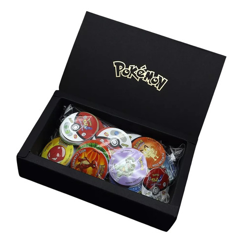 Colección Pokémon Tazos de primera generación, 160 unidades, más caja de regalo