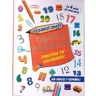 Libro Infantil De Aprendizaje - Caligrafia De Numeros