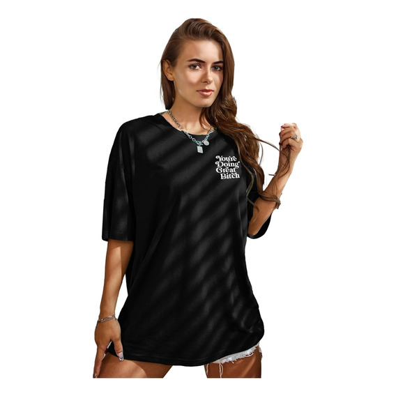 Playera Oversize Blusa Deportiva O Casual Mujer Gym Yoga