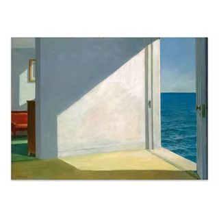 Lamina Fine Art Habitacion Junto Al Mar Hopper 72x100 M Y C