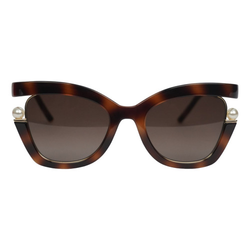 Lentes De Sol Carolina Herrera Marrón Carey Para Mujer Dama Lente Marrón Degradado Diseño Ojo De Gato