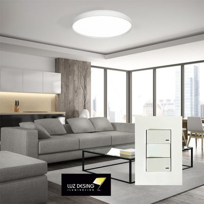 Tapa De Luz Jeluz Platinum 1 Tecla Punto Completo