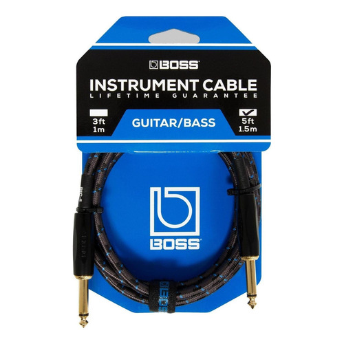 Cable Para Guitarra Boss Bic-5 Plug A Plug 1.5 Metros
