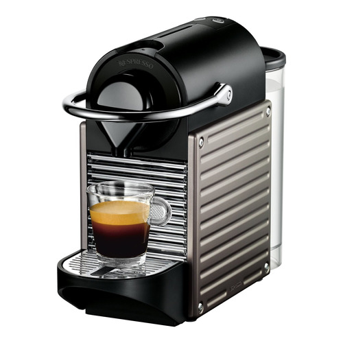 Cafetera Nespresso Pixie C60 automática electric titan para cápsulas monodosis 110V