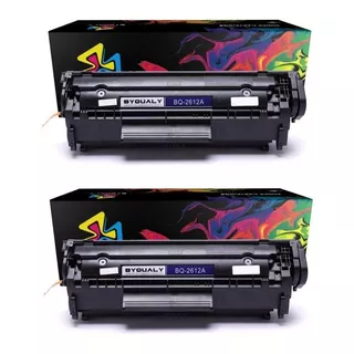 2 X Toner Para Q2612a 2612a 12a P/1010 1015 1018 1020 1022