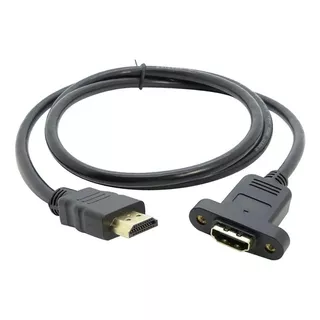 Hdmi Macho X Femea 30cm Com Abas