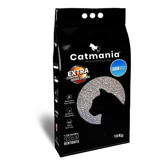 Arena Aglomerante Gato Catmania 18kg Carbon Effect + Regalo