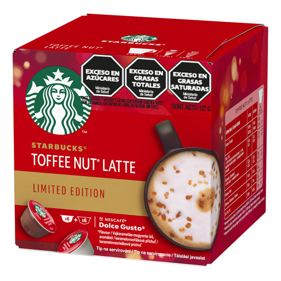 Dolce Gusto Starbucks toffee nut latte cápsulas 12 unidades	