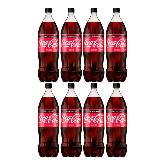 Gaseosa Coca Cola Zero Sin Azucar 2,25 Lts Pack X8 Oferta