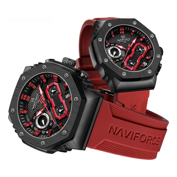 Relojes Deportivos Impermeables Naviforce Fashion Para Parej