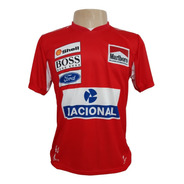 Camiseta Senna Mclaren - Vermelha