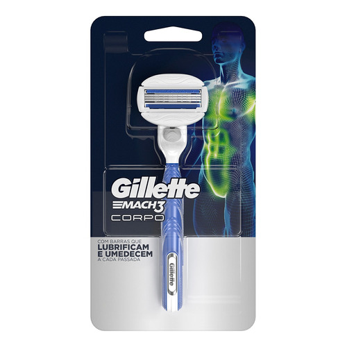 Máquina De Afeitar Recargable Gillette Mach3 Cuerpo 1unidad