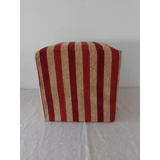 Funda Para Puff Cuadrado Cubo 40x40 En Chenille