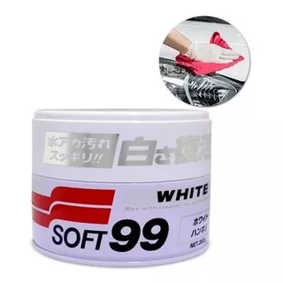 Cera Para Carros Brancos White Cleaner 350g Soft99