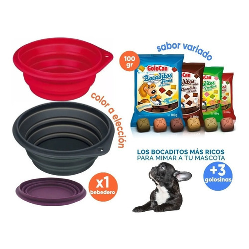 Bebedero Comedero Plegable Para Perros Gatos Trixie 0.25lts