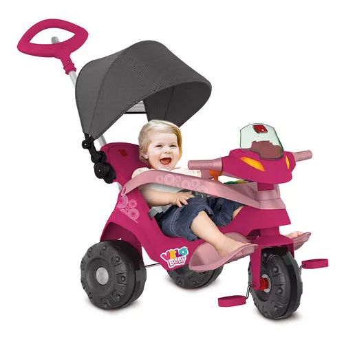 Motoca Triciclo Infantil Menina Motika - Lugo Brinquedos