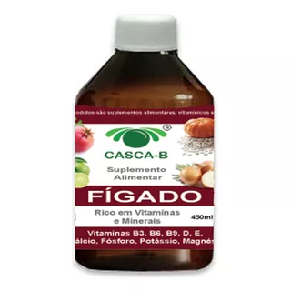 Casca-b Fígado 450ml - Kit Para 30 Dias De Tratamento