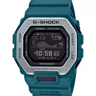 Relógio Casio G-shock Masculino Gbx-100-2dr  Cor Da Correia Azul Cor Do Bisel Prateado Cor Do Fundo Preto