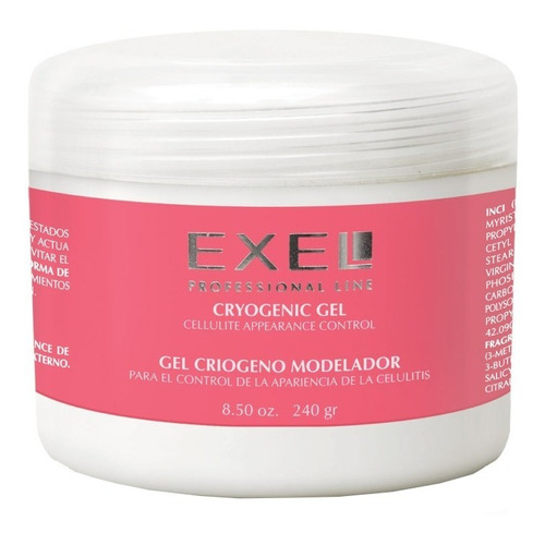 Gel Criogeno Suave Modelador Anti Celulitis Exel X 240 Gr