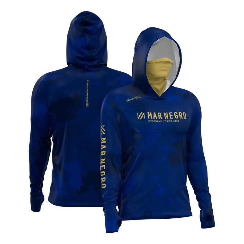 Camiseta X Protection Uv 50 Masc Eduardo Monteiro Mar Negro
