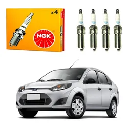  Jogo Velas Ngk Fiesta Sedan 1.6 2009 A 2013