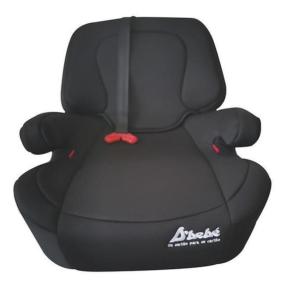 Autoasiento Booster D Bebe Safe Ride Plus Isofix 2 En 1 Color Negro