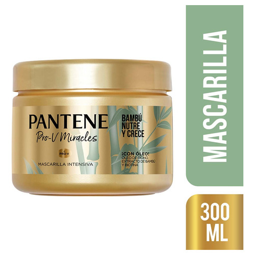 Mascarilla Pantene Pro-v Bambú Nutre & Crece 300 Ml