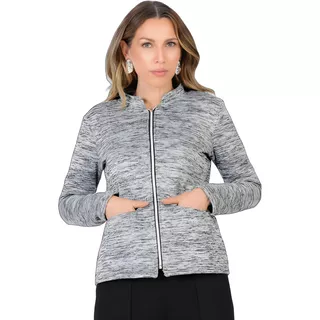 Jaqueta Feminina Adulto Tricot Forro Felpado Elegante Frio