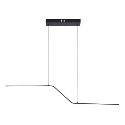 Colgante Led Doble Donei Negro Deco Diseño Moderno Lk