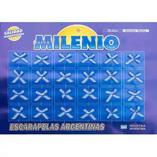 120 Escarapelas Moño C Alfiler - Milenio- Calidad Premium