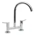 Grifo de cocina doble comando FV 39 Libby 0428/39 cromo acabado cromado