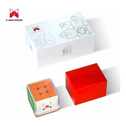 Marco magnético Qiyi Magic Cube de 3 x 3 x 3 x 3 para X-man Tornado V3, color sin pegatinas