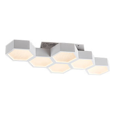 Plafon Led Panal 6 Luces High 36w Blanco Deco Moderno  