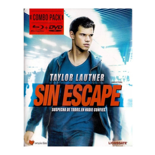 Sin Escape Abduction Taylor Lautner Pelicula Blu-ray + Dvd