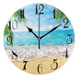 Zoeo Palmeras Hawaiian Tropical Seashore Reloj De Playa...