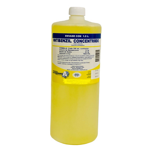 Jabón Quirúrgico Antibenzil Concentrado Amarillo 1 Litro