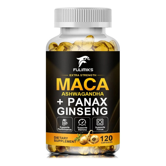 Beworths Maca Con Ashwagandha Panax Ginseng Koreano 120 Caps