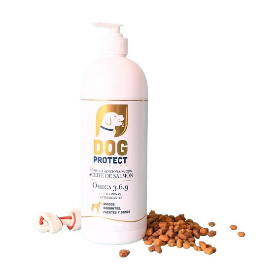 Dog Protect 480 Ml Aceite De Salmón Para Perros Omega 3,6,9