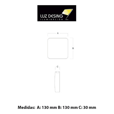Aplique Pared Diseño Exterior Front Blanco Con Led Vk