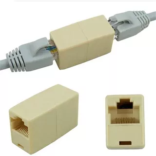 Conector Extensor Lan De Red Ethernet Hembra A Hembra Rj45