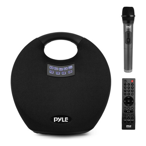 Pyle Altavoz Bluetooth Portátil Inalámbrico, Con Batería. Color Negro