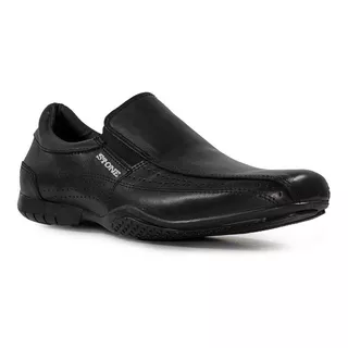 Zapato Mocasín Clásico Stone Madison De Cuero Vacuno Negro Diseño Liso 42 Ar Para Adultos - Hombre