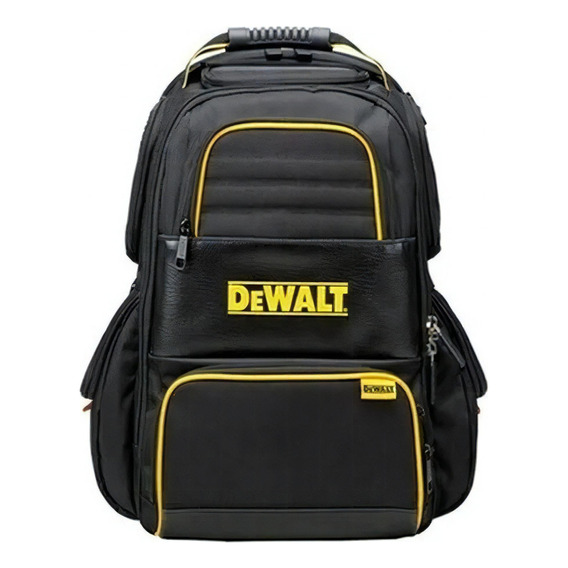 Mochila Bolso Porta Herramientas Dewalt 76 Bolsillos 82927 Color Negro