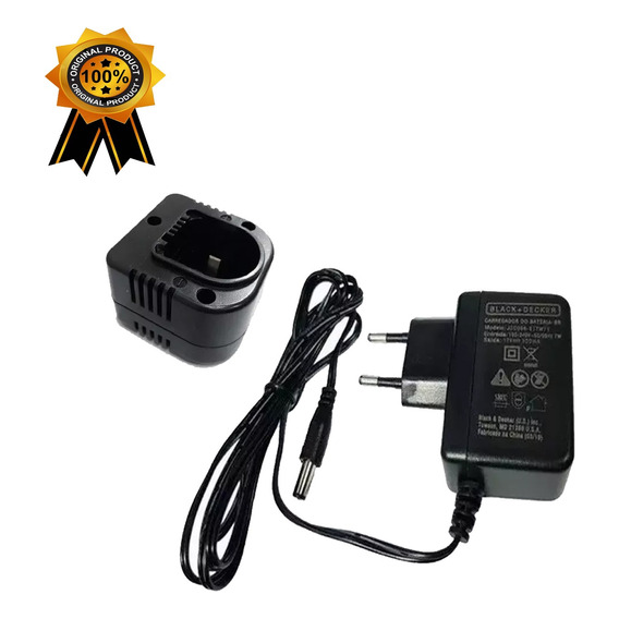 Cargador Completo 12v Taladro Black Decker Cd121 Con Base