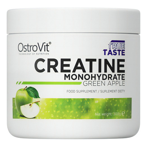 Creatine Monohydrate 300grs 120 Servicios - Ostrovit Sabor Green Apple