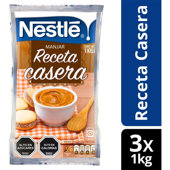 Manjar Nestlé® Receta Casera 1kg X3 Unidades